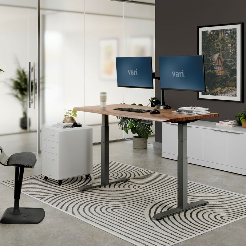 raised desk in a home office setting image number null